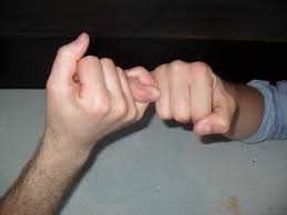 Definitions by the largest idiom one's pinky finger, the smallest finger on one's hand. Pinky Swear Wikipedia