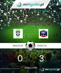 Mecz pomiędzy brazylia a francja rozegrany 11.03.2018, wynik 3:0. Brazylia Francja Wynik 12 Lipca 1998 Final Mistrzostwa Swiata Final