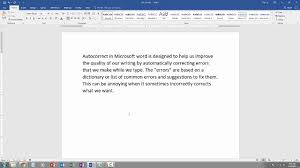 How To Fix Autocorrect In Microsoft Word Youtube