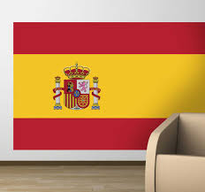 2 la bandera de españa que fue elegida. Vinilo Decorativo Bandera Espana Tenvinilo