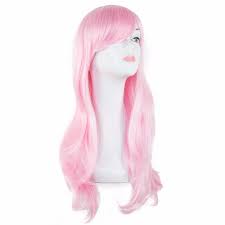 Light Pink Wig Fei Show Synthetic Heat Resistant Fiber Long Wavy Hair Costome Cartoon Cos Play Hairpieces Party Salon Hairsets Aliexpress