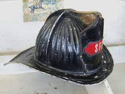 1930s Cairns Brother Aluminum And Leather Springfield Fire Department Fireman S Hat Fire Helmet Helmet Vintage Helmet