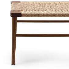 Wicker Bench In 2020 Ash Wood Cord Wood Wicker