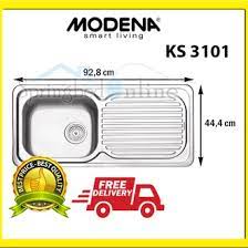 They're specially designed for our range and most of them include additional storage for cooking equipment. Jual Produk Modena Sink Ks 3101 Termurah Dan Terlengkap Juli 2021 Bukalapak