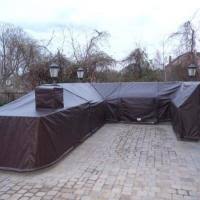 complex outdoor kitchen island cover