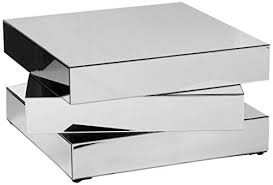 Target / furniture / mirror glass coffee tables. Meridian Furniture Haven Collection Modern Contemporary Mirrored Coffee Table Featuring A Bold Geometric Design 39 5 W Buy Online In Botswana At Botswana Desertcart Com Productid 88663614