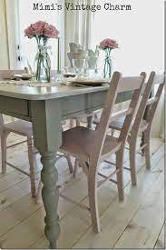 Creating Vintage Farmhouse Style Painted Kitchen Tables Vintage Dining Room Dining Room Chairs