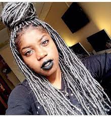 Cute Gray Faux Locs