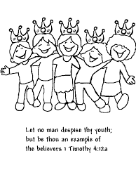 Your email address will not be published. 1 Timothy 4 12 Coloring Page Google Search Bible Coloring Pages Sunday School Kids World Map Coloring Page