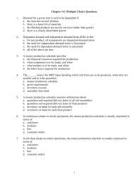 Chapter 2 - Manufacturing Resource Planning (Mrp Ii)