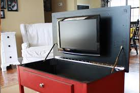 Goplus coffee tray side sofa end table ottoman couch stand tv lap snack w/glass top new. 8 Clever And Stylish Ways To Disguise Your Tv