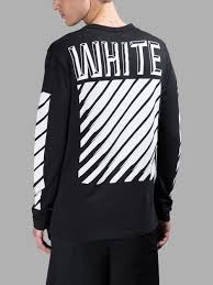 Black And White Long Sleeve T Shirt Off White C O Virgil Abloh T Shirts New Collection Fw15 16 Camisas Trapillo