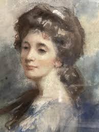 Sold at Auction: Attributed by inscriptions to Peter Romney, 'Portrait of a  Lady'.