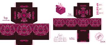 Free print gift box template. Free Printable Gift Box