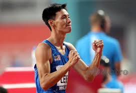 In the olympics, an athlete that performs will be in the final. Hup Wei Di Tangga Kelapan