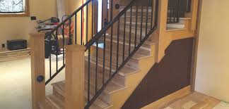 I notch the bottom of the newel to fit partially over the stairway's first step. How To Build Boxed Newel Stairs Pro Remodeler
