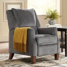 Seating Irina Gray Velvet Recliner Chair Living Room Recliner Modern Recliner Chairs Recliner Chair