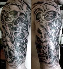 Home 3d tattoo blue eyes ghost skull tattoo. Ghost Skull Tattoos