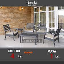 4 kisilik minderli plastik koltuk sehpa seti akbrella 06 dis mekan mobilyalari koltuklar sandalye