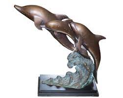 Crystal glass dolphin ornaments model,3d laser etched crystal dolphin figurine art,animal crystal glass cube engraving dolphin sculpture gifts with gift box (40x40x60mm) 4.5 out of 5 stars. Designer Dolphin Bronze Sculpture The Blue Door Sculpture Bronze Sculpture Dolphin Art