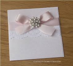 Glitzy Lace Wedding Invitation With Glitter Lace Satin Ribbon And Pearl Em Glitter Wedding Invitations Handmade Wedding Stationery Lace Wedding Invitations