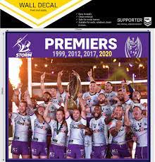 This melbourne storm 2020 men's anzac jerseys allows you to showcase your storm pride while acknowle. Melbourne Storm Nrl Wall Decal Sticker 2020 Premiers Premiership 250mm