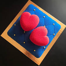 James Brown Get Up And Drive Your Funky Soul Cake By Olga Noskova Russia Bleu Pilow With Red Hearts Website Https Www Instagram Com Olganoskovaa Olganoskov Desserts Mirror Glaze Cake Sugar Cookie