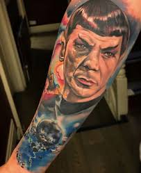 Spock is to get a star trek tattoo. Best 85 Star Trek Fan Tatoos Nsf Music Magazine