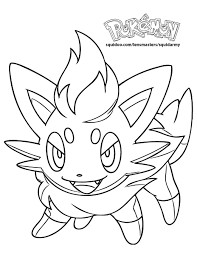 He is the little doggo at the end. Pokemon 24636 Cartoons Printable Coloring Pages