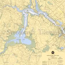 New Hampshire Kittery Great Bay Nautical Chart Decor