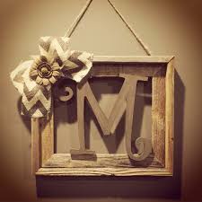 Barnwood Rustic Home Decor Frame With Initial Rustic Home Decor Rustic Decor Rustic Frames Initial Frame Letter Rustic Frames Framed Initials Decor