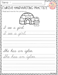 Winter Cursive Handwriting Practice This Product Has 20 Pages Of Handwriting Works Cursive Handwriting Practice Cursive Handwriting Cursive Writing Worksheets