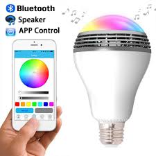 Top E27 Ytom Speakers Bluetooth 4 0 Wireless Smart Led Audio Speaker Light Bulb Lamp For Iphone Android 110v 220v Speakers Lamp Piece Lamp Paperlamp Circle Aliexpress