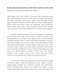  sederhana dan seimbang antara rohani dan jasmani. Doc Kesan Kejatuhan Khilafah Uthmaniyyah Terhadap Umat Islam Ainum Solehah Academia Edu