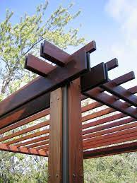 Pergola Detail Steel Posts Pergola Landscapearchitecture Scottbyronco Pergola Backyard Landscaping Designs Pergola Plans