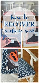how to recover kitchen chairs at home