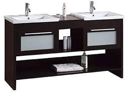 Featuring classic design, this traditional furniture piece brings elegance to any home. Modern Freestanding Espresso Double Bathroom Vanity Sink Set His And Her Farmhouse Vanity And Sink Combo With Extra Storage Shelves And Drawers 60 Inches Buy Online In Antigua And Barbuda