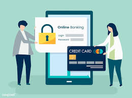People Characters And Online Banking Security Concept Illustration Free Image By Rawpixel Com Aum Online Banking Banking Credit Card Online