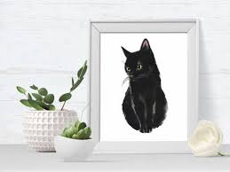 Black Cat Pet Portrait Birthday Gift For Cat Lovers Etsy Pet Portraits Cat Lover Gifts Cat Portraits Every day we post free elt materials for teachers and students.