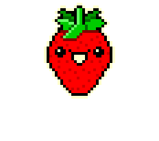 This took a looong time! Pixel Art Strawberry By Kawaiimonstr On Deviantart