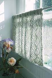 Or, use a thick insulating curtain as a first layer and hang. 23 Weird But Awesome Knitted Things Crochet Curtains Curtain Patterns Crochet Kitchen
