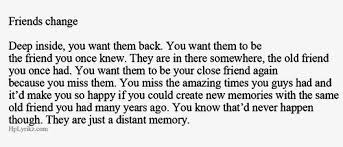 Simply A Memory Old Friend Quotes Friends Change Friends Quotes