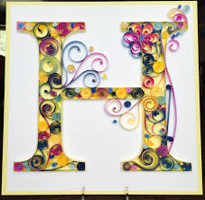 These print out four flashcards per page and even have cut lines to help you neatly cut them apart before using. Quilling Quilled Paper Monogram Lightweight Cardstock Letter H Home Decor Quilling Letters Quilled Paper Art Quilling Designs