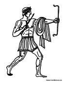 The olympian brothers each received a weapon to battle the titans: Mythology Coloring Pages