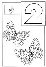 Make this numbers coloring page the best! 2 Butterflies Coloring Page Coloringbay