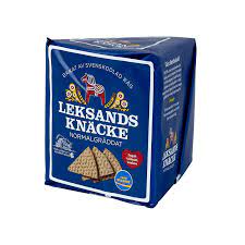 Normalgräddat knäckebröd en del av knäckebröd, bit. Normalgraddad Trekant Leksands Knackebrod