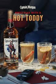 A Captain Morgan Hot Toddy Mixes Original Spiced Rum With Lemon Honey And The Im Video Christmas Drinks Alcohol Recipes Holiday Drinks Alcohol Hot Christmas Drinks
