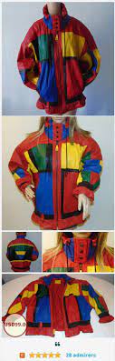 Vintage 80s Patchwork Leather Jacket Bomber Jacket Mixed Blues Etsy Patchwork Leather Leather Bomber Jacket Colorful Coat
