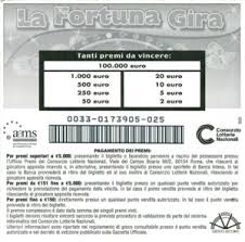 Maybe you would like to learn more about one of these? Lottery Ticket La Fortuna Gira 1st Series Variant A Aams Monopoli Di Stato Italy 07 Gratta Vinci Euro 4 Digits Col It Gv 0033
