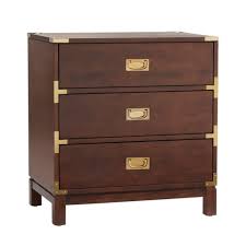Tech integration charge electronics while hiding unsightly cords with a nightstand charging station. Borden Campaign 3 Drawer Nightstand Inspire Q Target